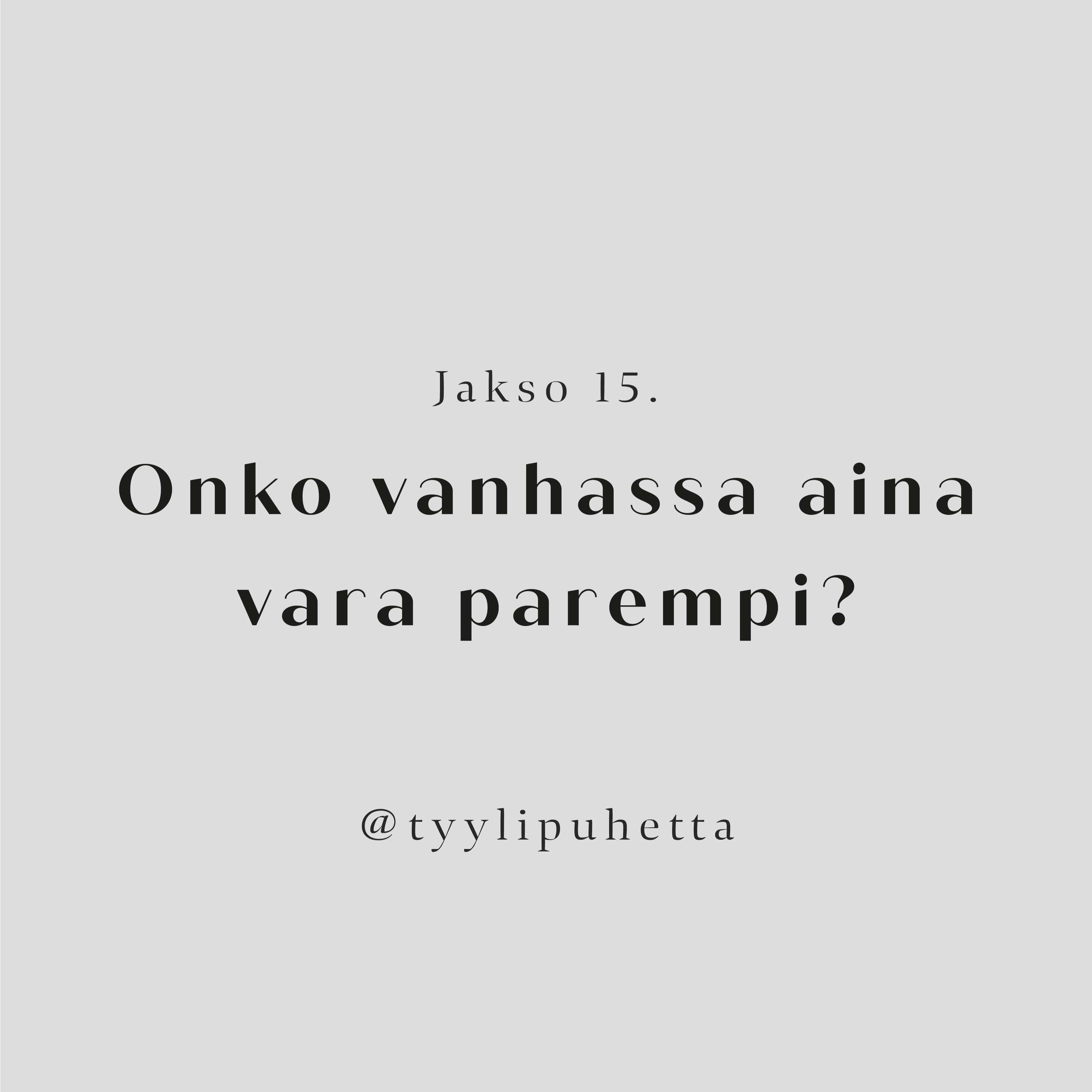 Tyylipuhetta Podcast