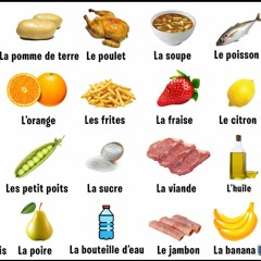Vocabulario: los alimentos - Francés - 1º 2º ESO