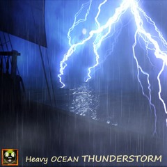 Heavy Ocean Thunderstorm On A Pirate Ship, with Sound Of The Sea, Rain and Thunder