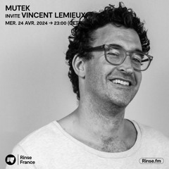 MUTEK invite VINCENT LEMIEUX - 24 Avril 2024