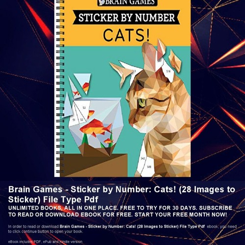 Stream [HOW] TO GET Brain Games Sticker by Number Cats! (28 Images