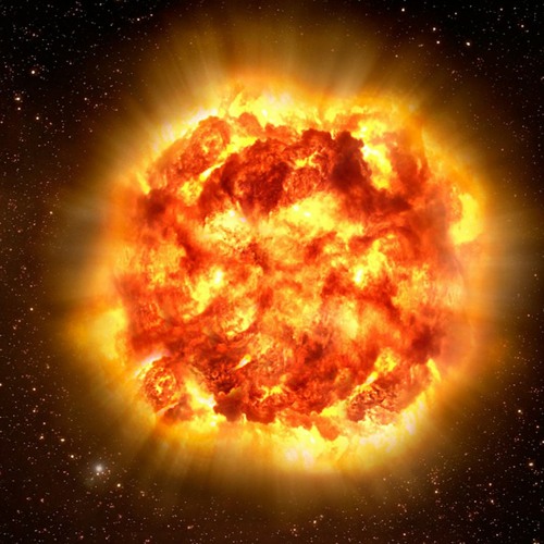 sun explosion