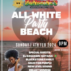 Selector Purple & Dj Assassin @Sunshine's Bar All White Party (Nevis)