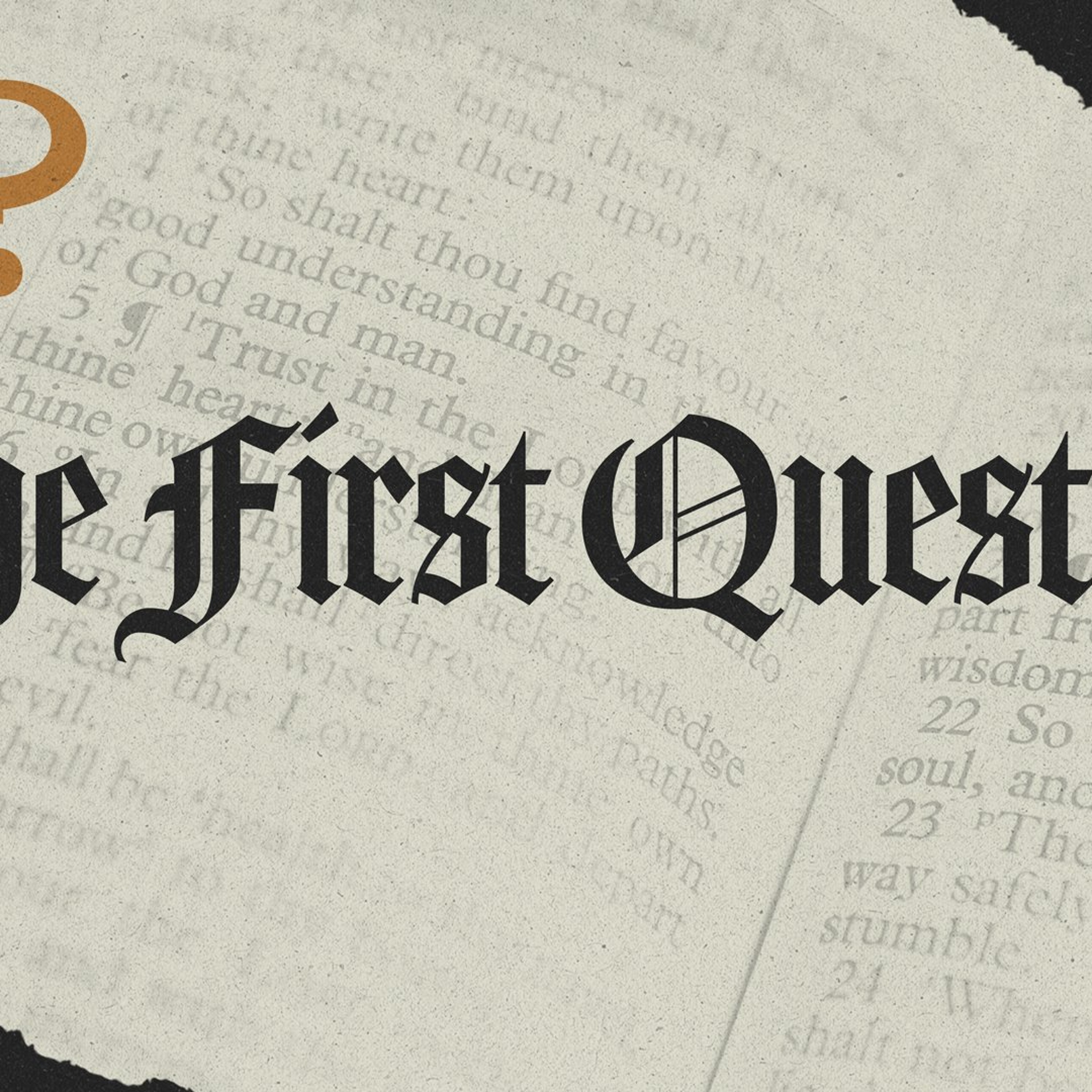 Pastor David R Meyer - The First Question episode artwork