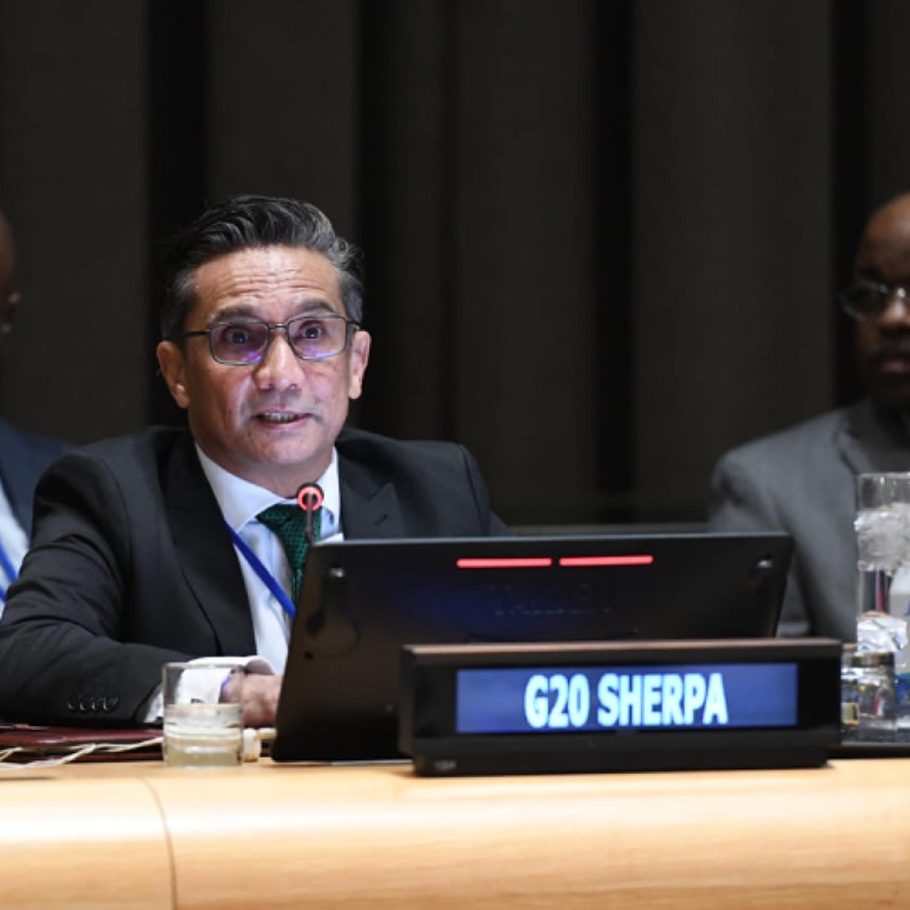 South Africa's G20 Sherpa, Mr Dangor briefs the UN General Assembly on South Africa’s G20 Presidency