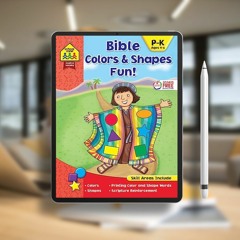 School Zone - Bible Colors & Shapes Fun! Workbook - Ages 4 to 6, Preschool to Kindergarten, Chr