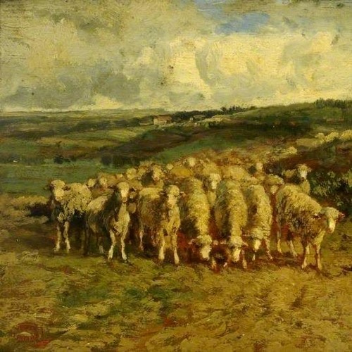A Flock of Sheep by Constant Troyon
