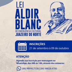 Audiodescrição Panfleto Lei Aldir Blanc Juazeiro Do Norte Auxilio Emergêncial