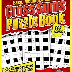 ⏳ READ EBOOK Cross Sums Puzzle Book For Adults Free