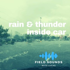 Listening to rain and thunder inside a car
