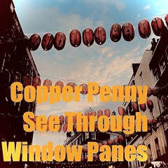 Copper penny see through window panes