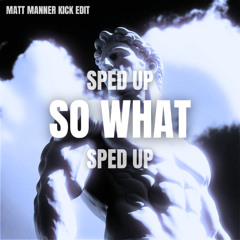 (SPED UP) So What - Matt Manner Kick Edit
