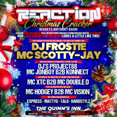 Reaction Live! Dj Frostie Mc Scotty-Jay 16/12/2022 @The Quinn’s Inn - Spennymoor