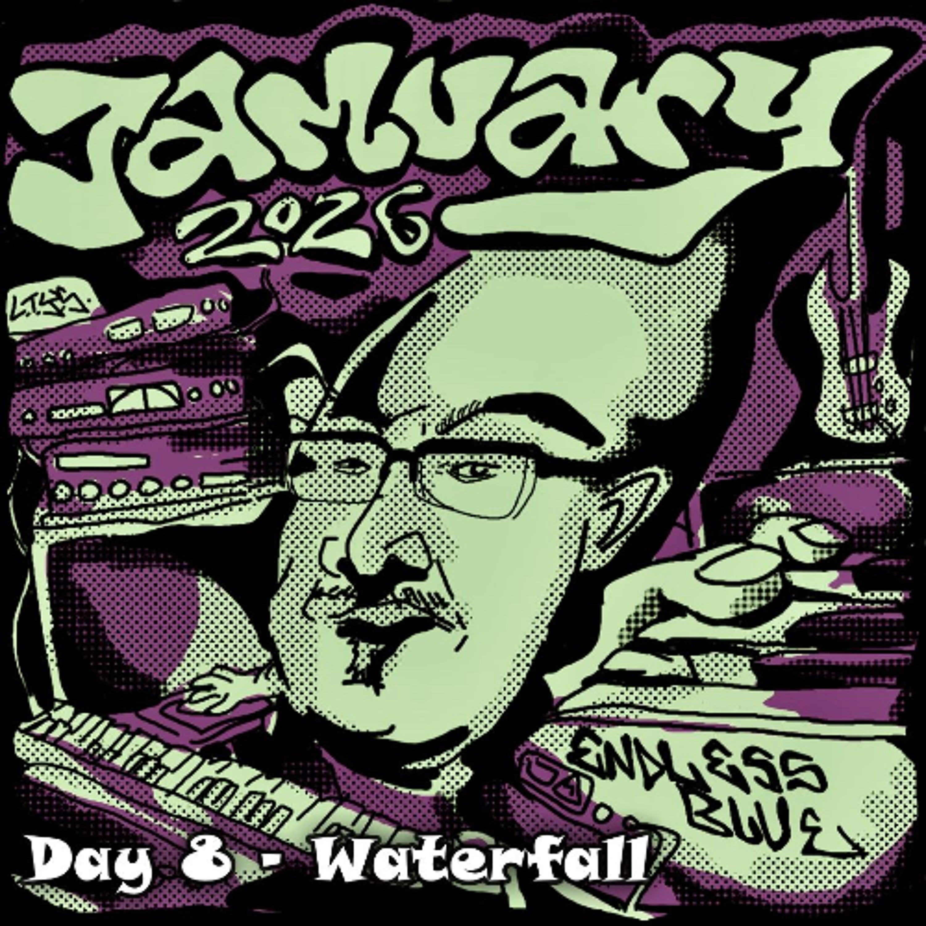 Day 8 - Waterfall episode artwork