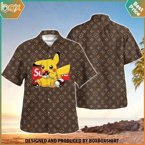 Stream Pikachu Louis Vuitton Hawaiian Shirt Short by boxboxshirtstores
