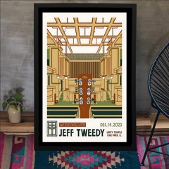 Jeff Tweedy 12-14-2023 Linity Temple Oak Park, IL Poster