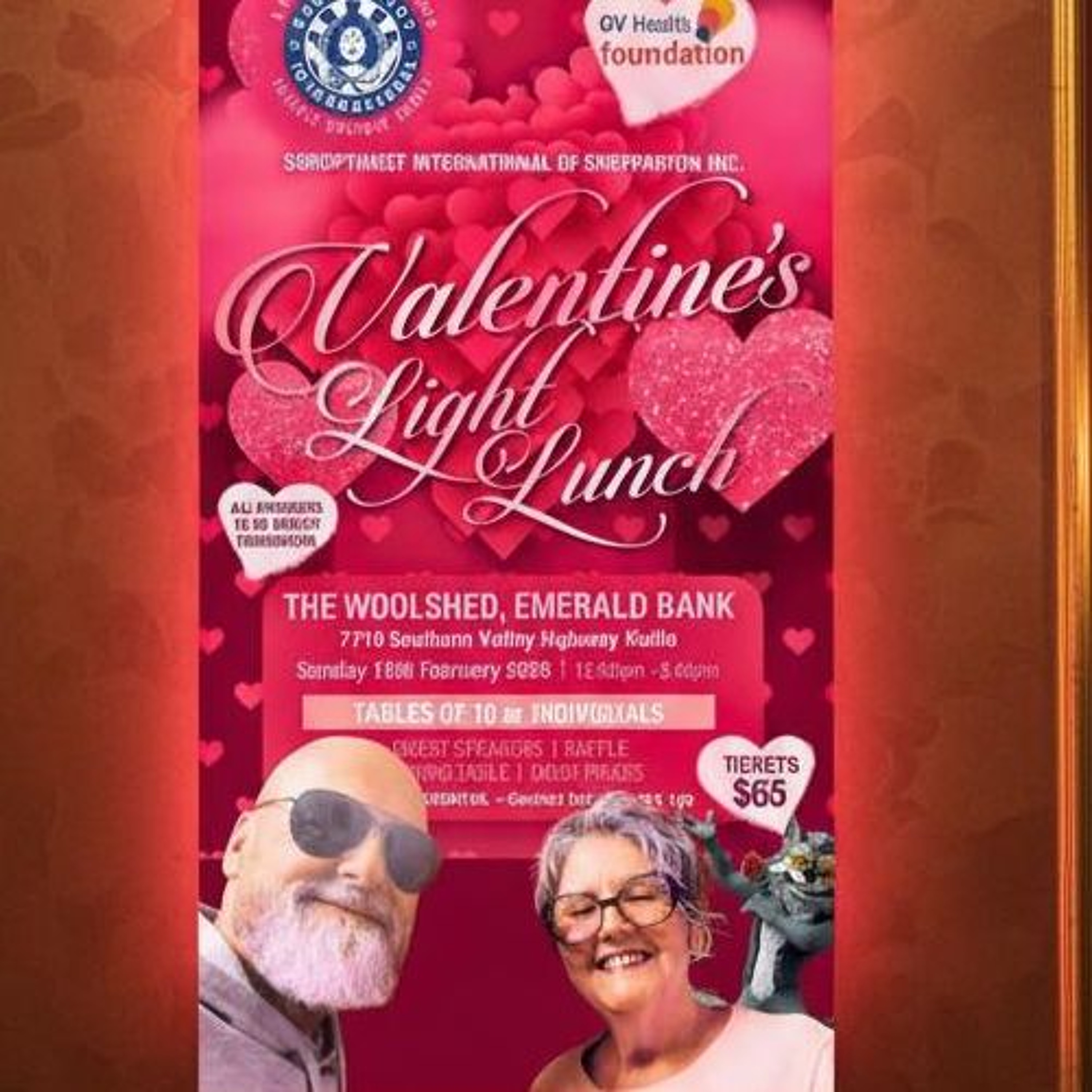 Katrina Mooney of Soroptomists International Shepparton Inc. ahead of their Valentine's Light Lunch