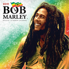 [Get] EBOOK 📋 Bob Marley 2019 12 x 12 Inch Monthly Square Wall Calendar, Music Jamai