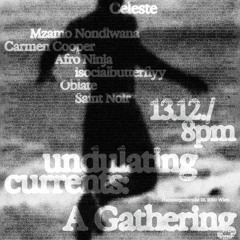 Blackness Is @undulating currents. A Gathering. 13/12/23