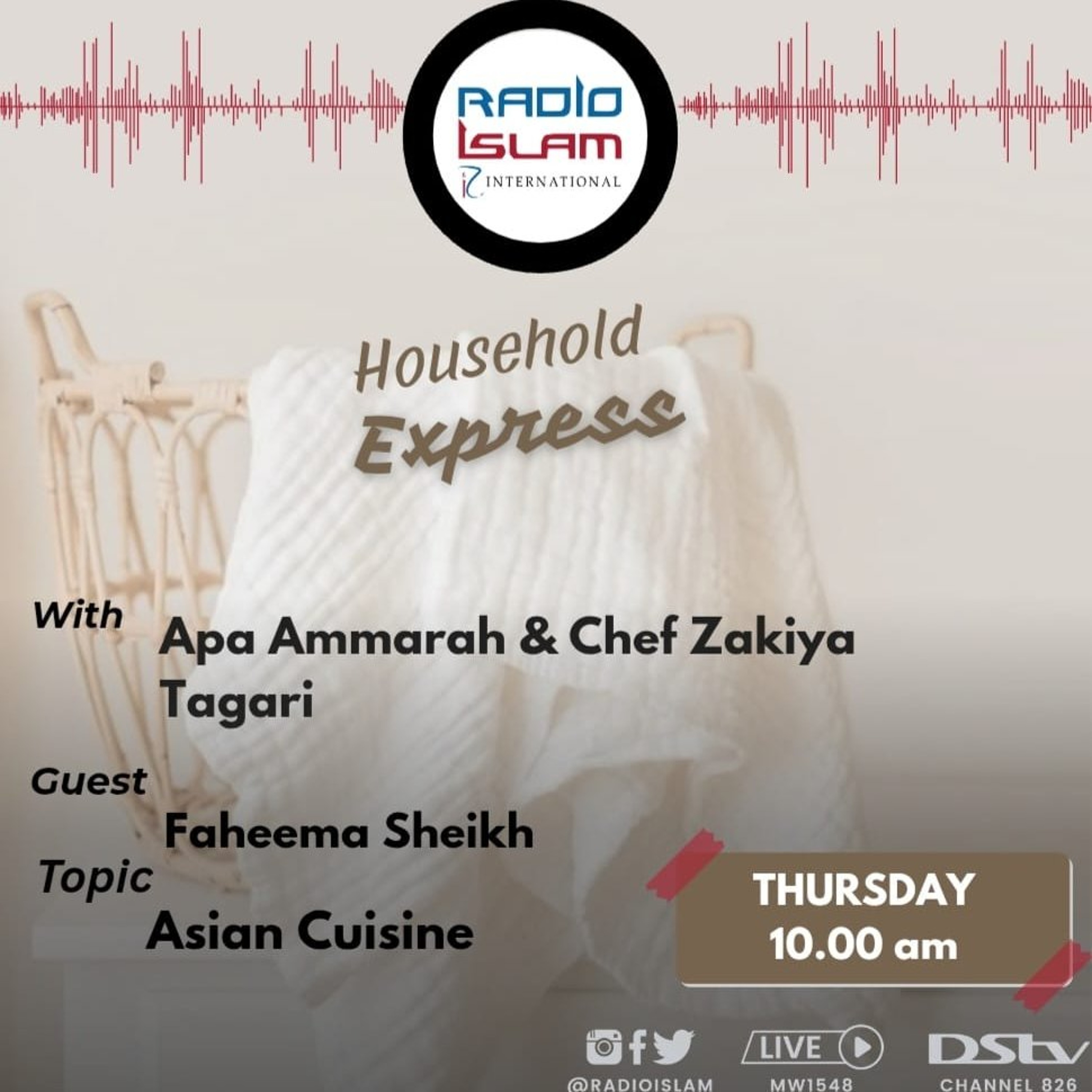 Household Express:Asian Cuisine Guest:Faheema Sheikh