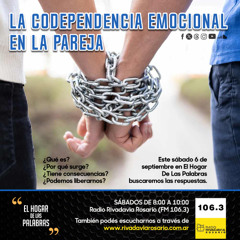 LA CODEPENDENCIA EMOCIONAL EN LA PAREJA - EHDLP 6 DE SEPTIEMBRE DE2025