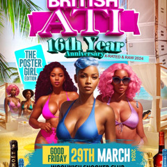 CRYSTAL BLUE SOUND BRITISH A.T.I X RATED & RAW 16th YEAR ANNIVERSARY  29th MARCH 2024 - LONDON
