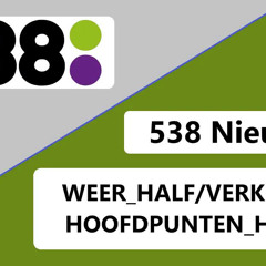 Radio 538 Nieuws vormgeving (half) 2021