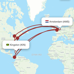 Kingston to Amsterdam