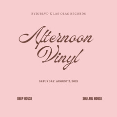 Afternoon Vinyl - Deep Soulful House Music Set by BLVD - August 2 / 2025