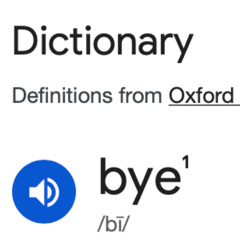 when's the last time we say bye