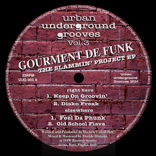PREMIERE: Gourment De Funk - Keep On Groovin' [UUG003]