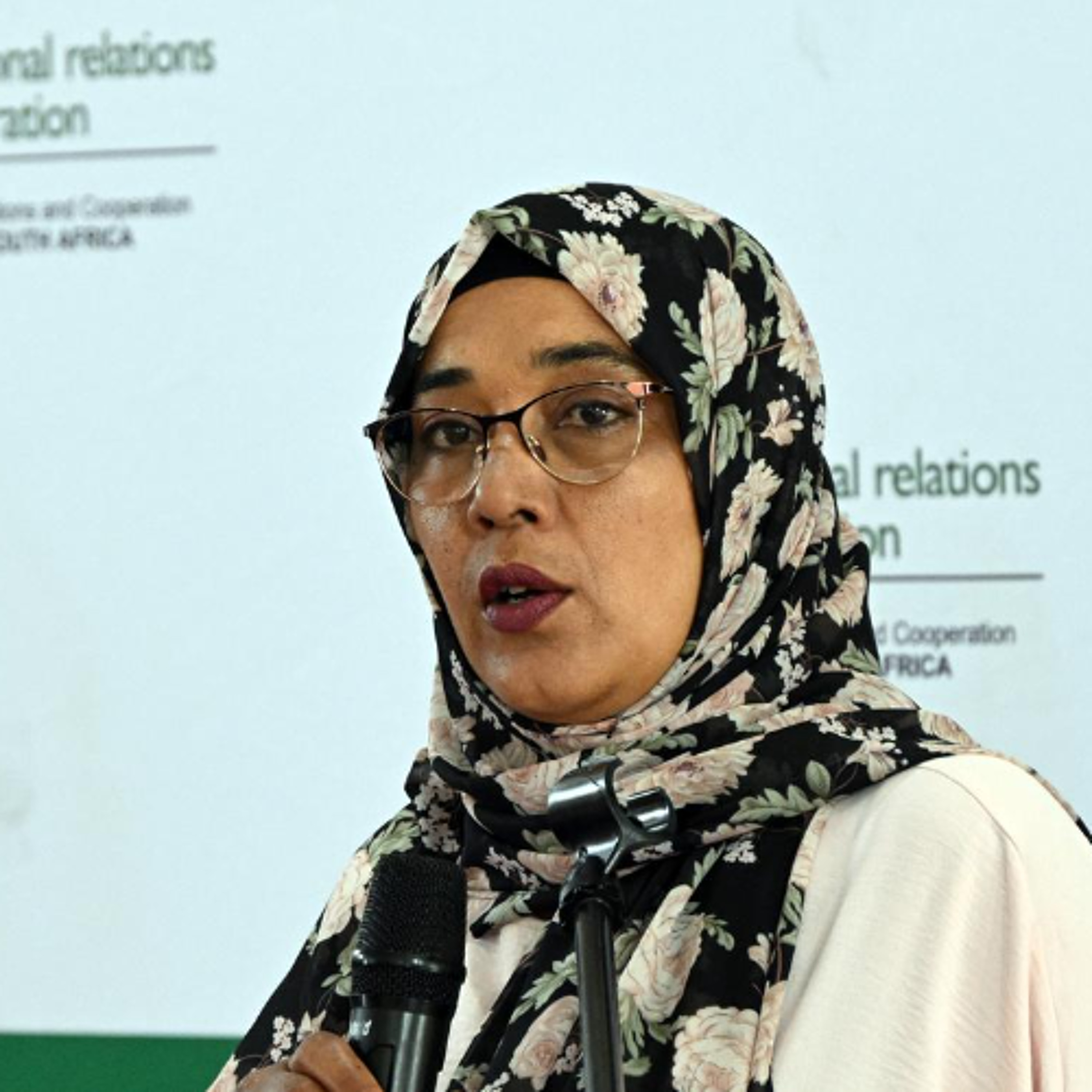 Principal Samsodoen-Myburg in conversation with Ubuntu Radio during an Outreach Programme at South Peninsula High School.