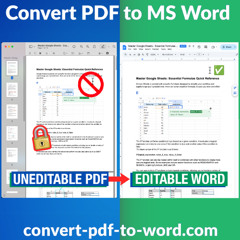 How To Convert PDF to MS Word