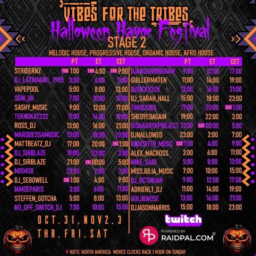 Vibes For The Tribes Halloween Havoc Festival - Progressive House Extended Mix