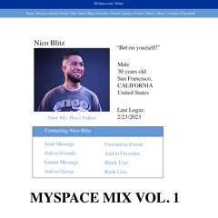 MySpace Mix (Part 1) - Nico Blitz @nicoakablitz