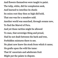 390 The Mower Against Gardens by Andrew Marvell, read by Timothy West