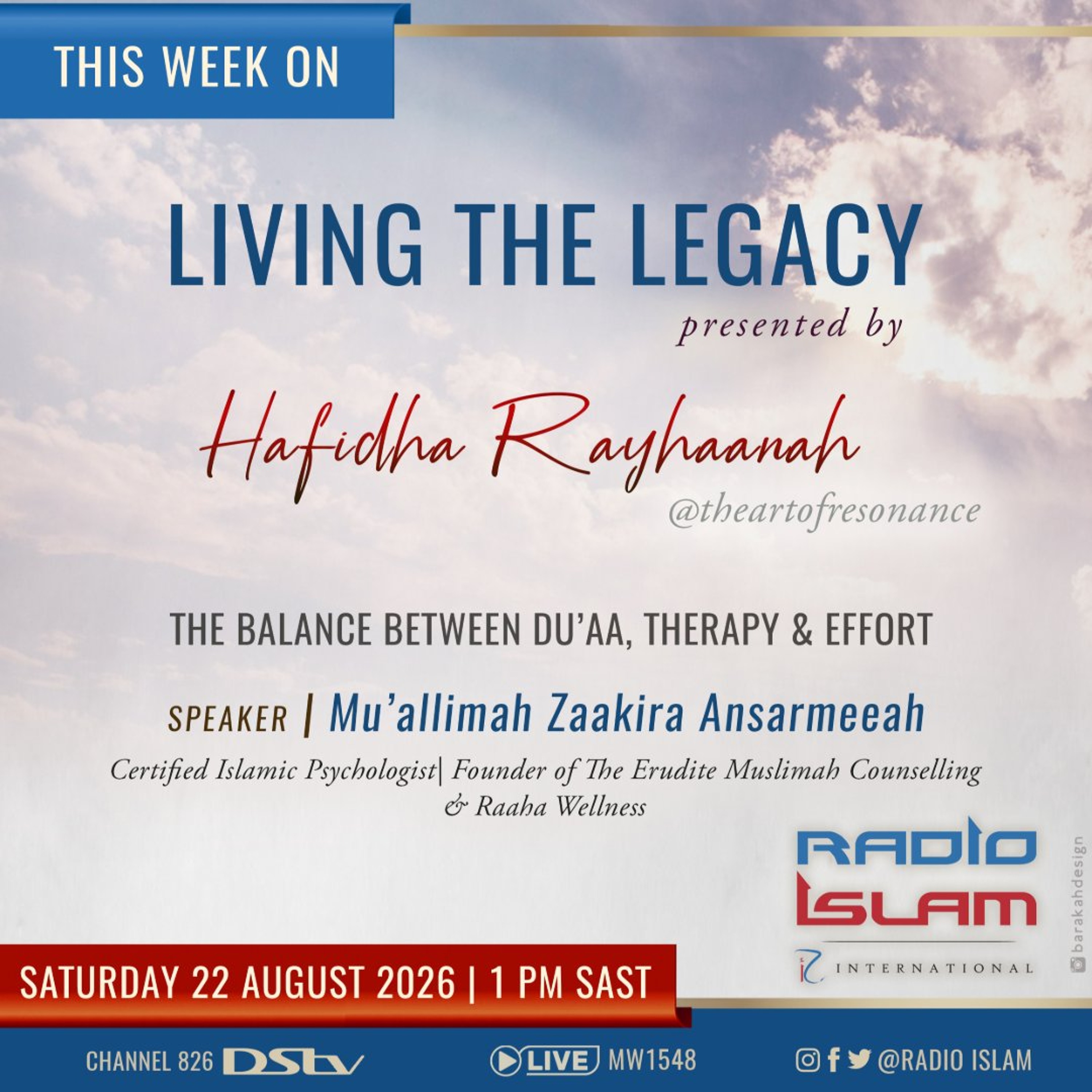 The Balance Between Du'aa, Therapy & Effort: Muallimah Zaakira Ansarmeeah