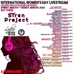 International Women's Day Live stream with Siren Project 3.08.2022