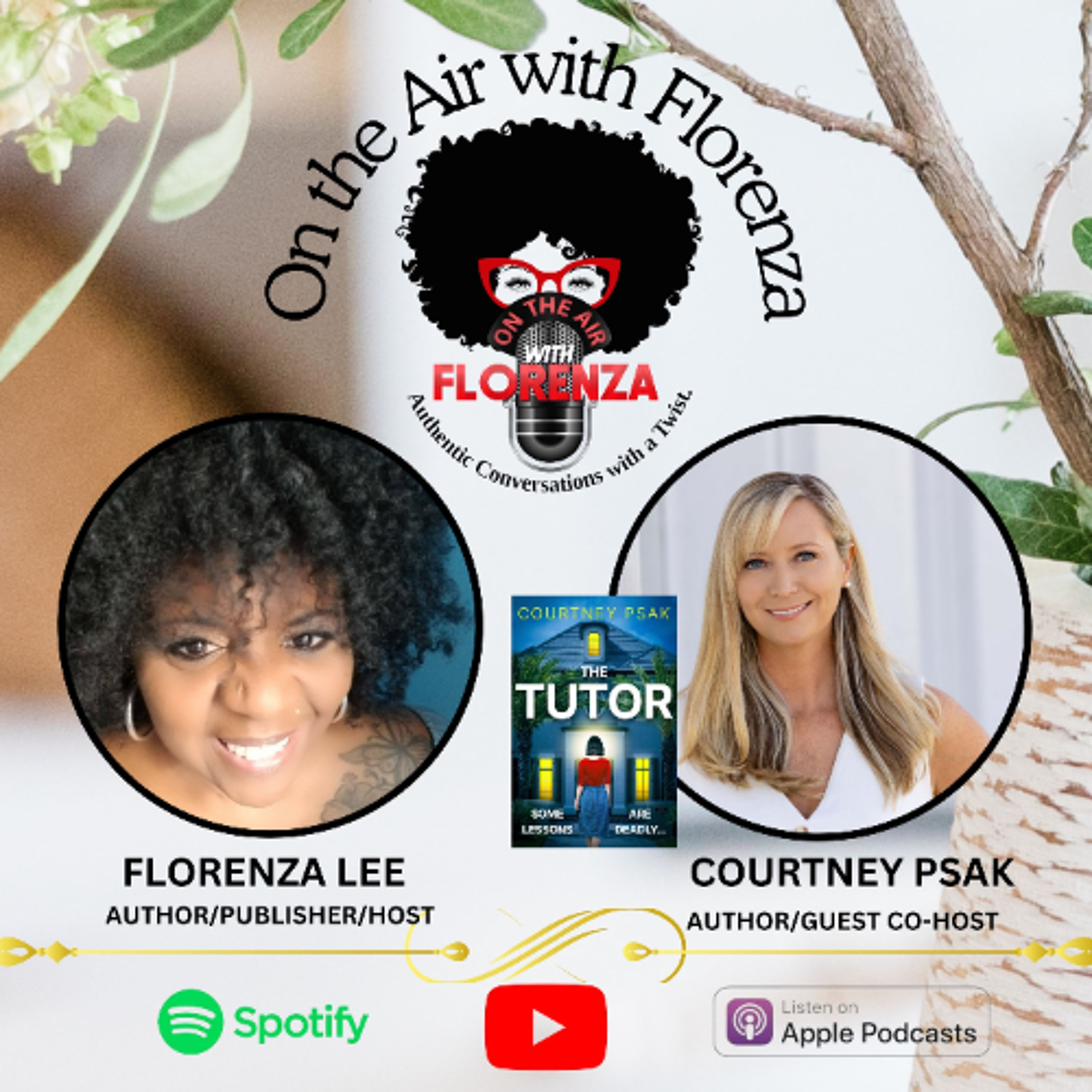 Courtney Psak Co-hosts On the Air with Florenza episode artwork