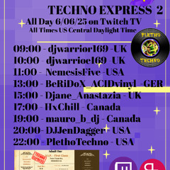 Twitch Session 60: DLites-Mayhem Raid Train Hard Techno and stuff (..R.I.P..Douglas McCarthy)