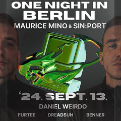 BENNER @ One Night In Berlin at SpotX 24.09.13 [+TRACKLIST]