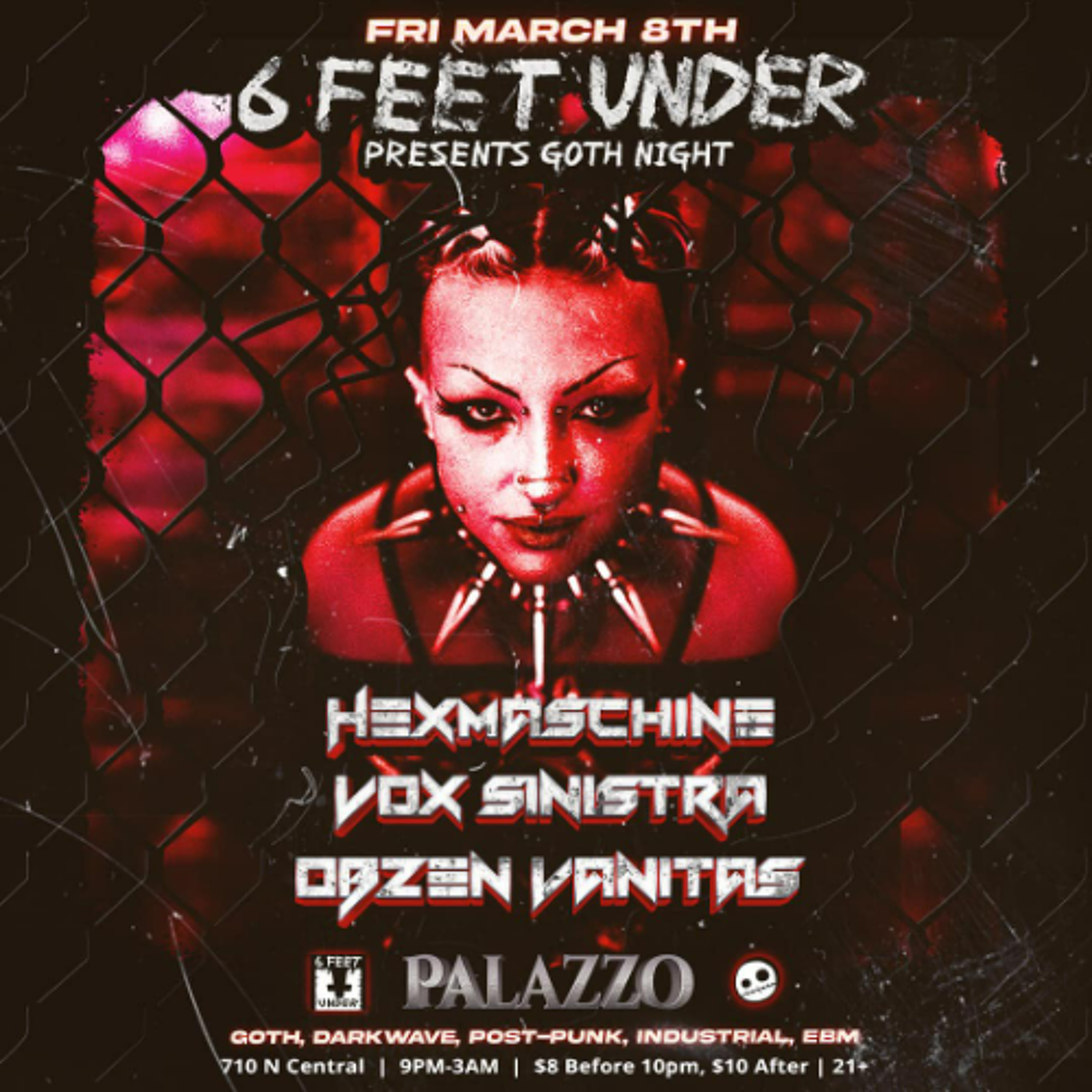 Live @ 6 Feet Under Phoenix 2024.03.08 (Club Palazzo - Darkwave, EBM, Dark Dance) episode artwork