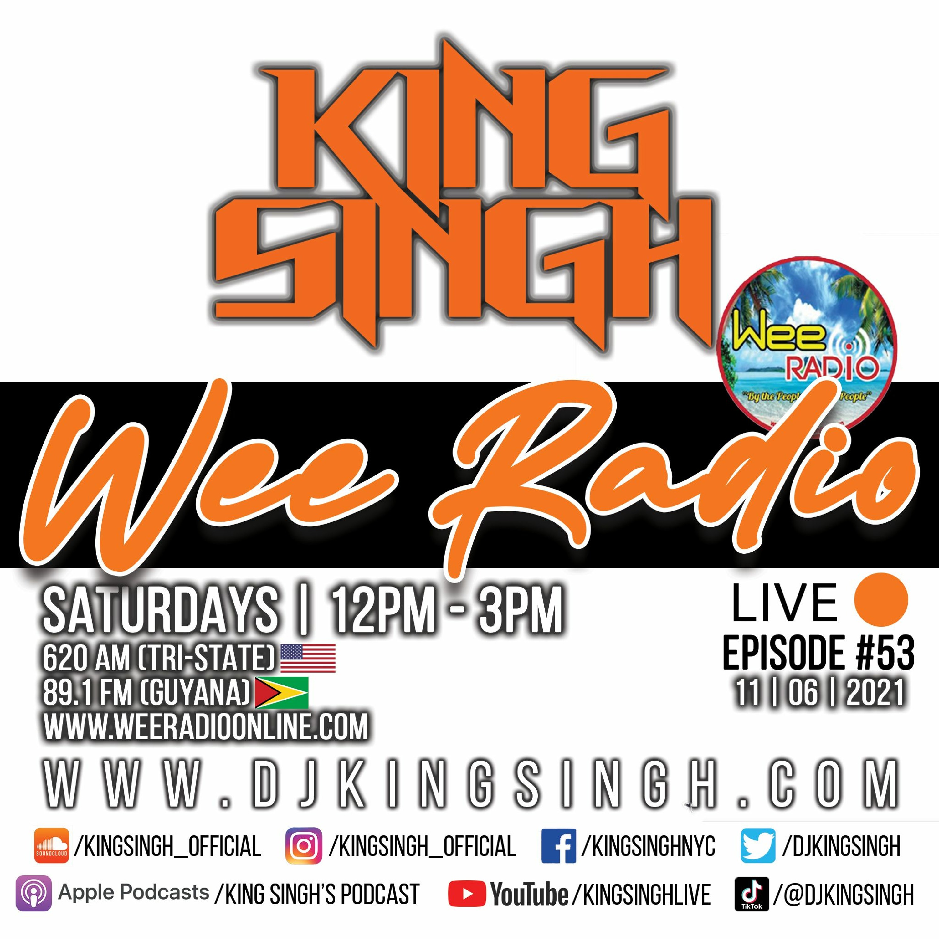 Live ep.53 (620AM NYC & 89.1FM Guyana) | The King is in the Building. episode artwork