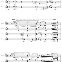 Vers L' Accord (2018) for Saxophone Quartet