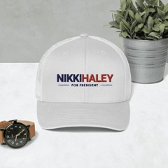 Logo Nikki Haley For President Retro Trucker Hat Embroidered