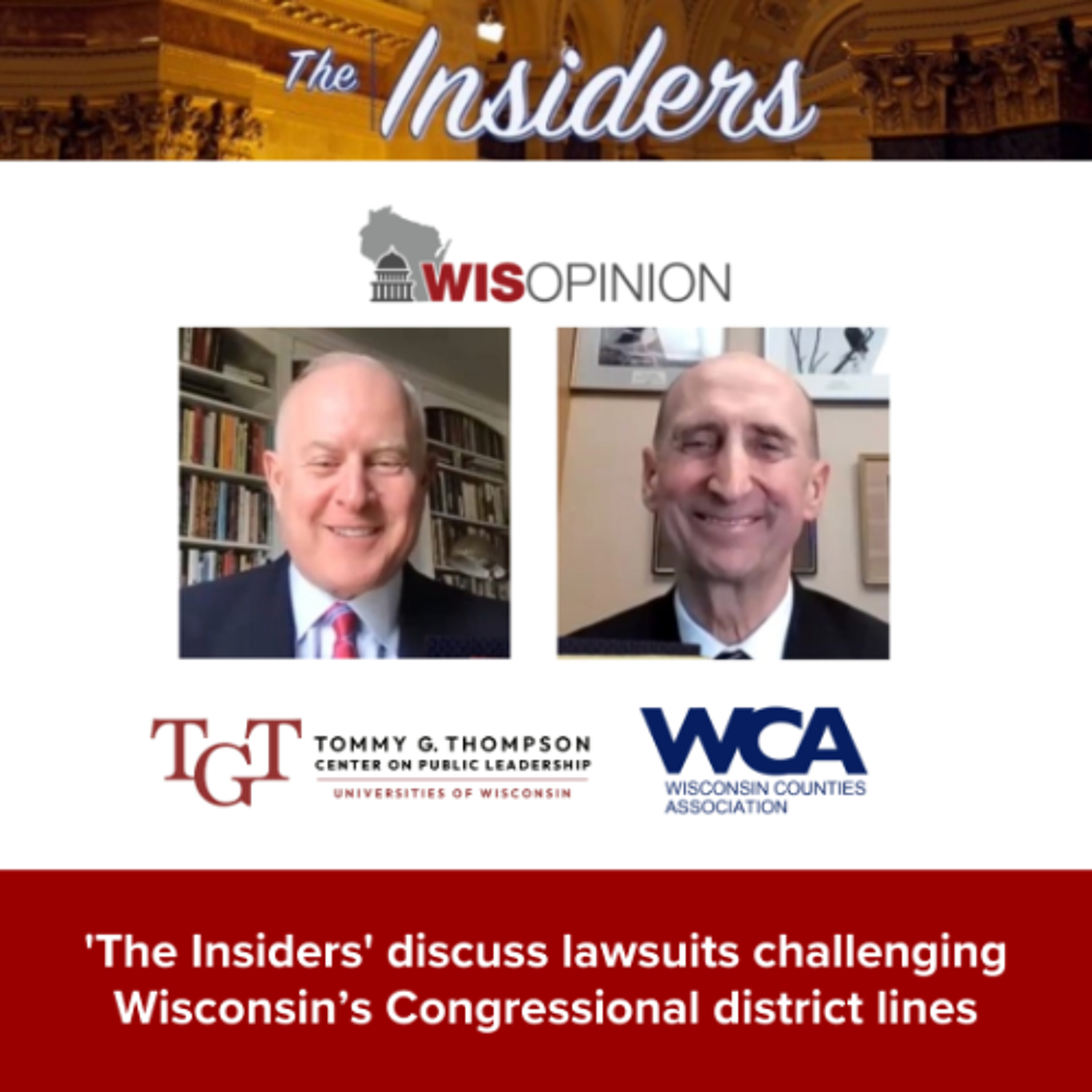 WisOpinion: 'The Insiders' discuss Wisconsin Congressional redistricting cases now before judicial panels episode artwork