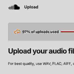 when the zip reaches 97% of free uploads on soundcloud
