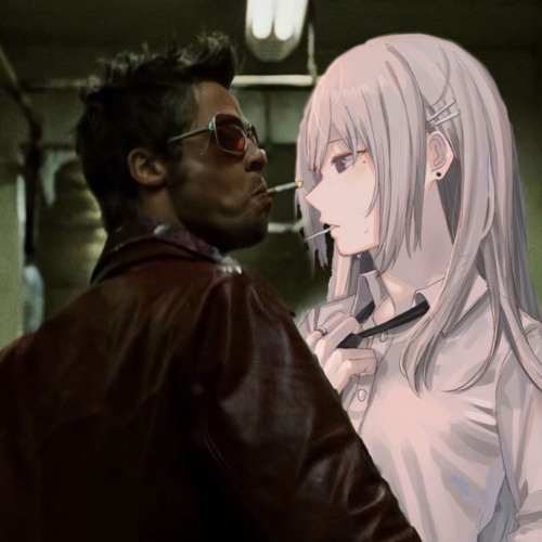 “there is no real me” (fight club x shadows - pastel ghost)