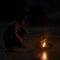 My pa used to say if you stare into the fire long enough you can see the whole world pass