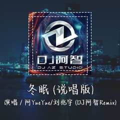 阿YueYue/刘兆宇 - 冬眠 (说唱版) (DJ阿智Remix)「再也回不去那年的冬 不會再有人等我太久，要如何紀念曾經那些年。」【動態歌詞/pīn yīn gē cí】